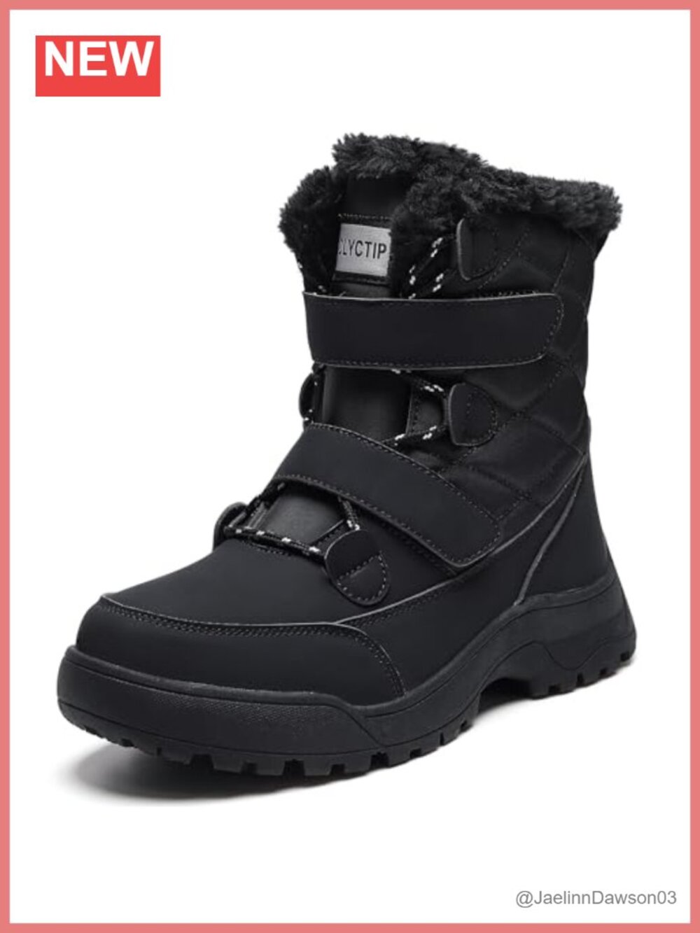 Waterproof Winter Snow Boots Faux Fur Lined Mid-Calf